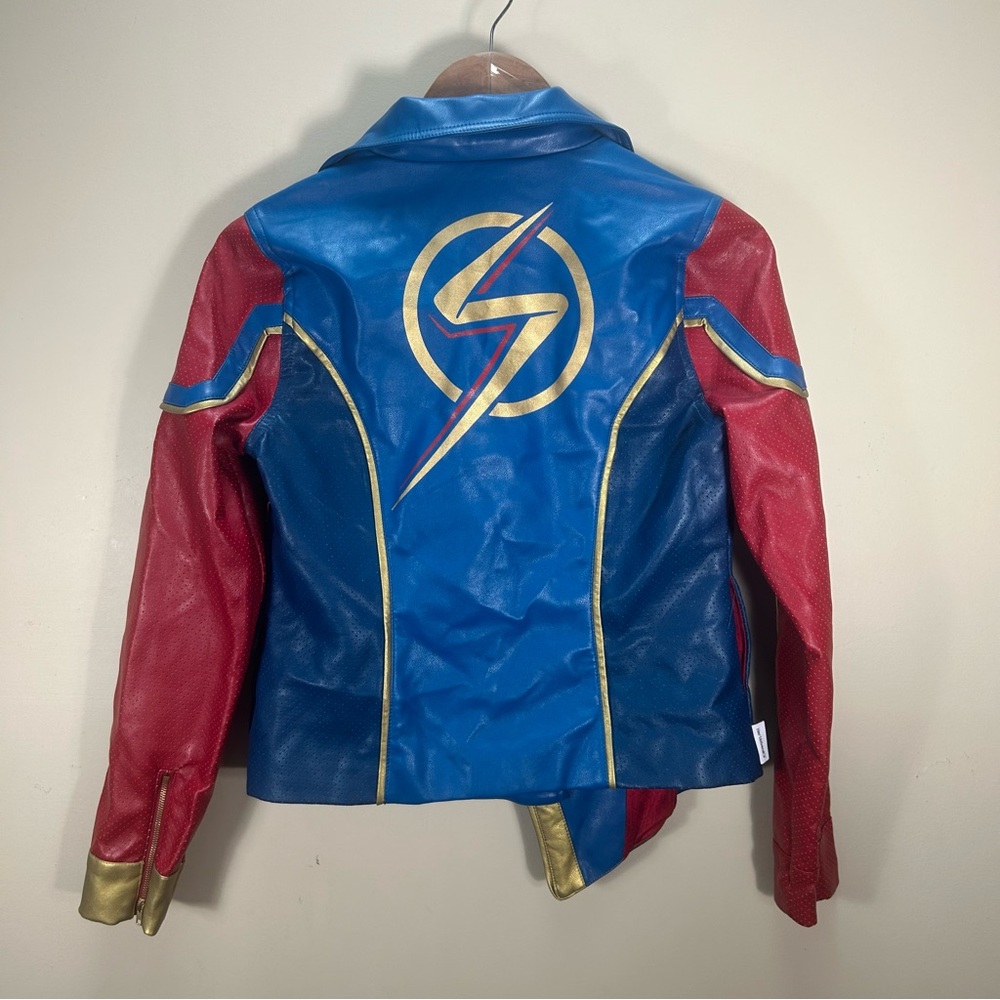 NWT Disney Her Universe Ms. Marvel Faux Leather Moto Cosplay Jacket Size XS - Picture 9 of 10